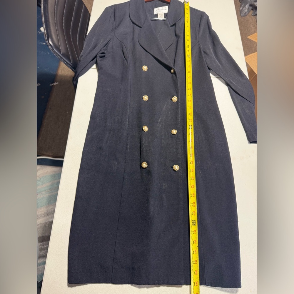 J Taylor New York  elegant vintage long-sleeved cardigan  Black Size 16 - Picture 3 of 8